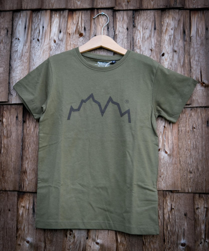 Kittelfjäll Design T-shirt Kids, Army Green